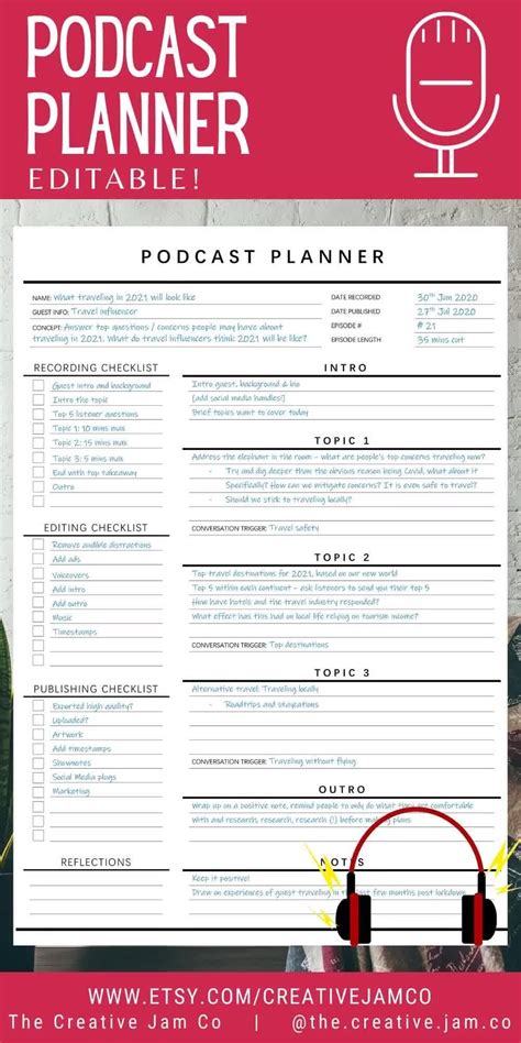 how to plan a podcast script