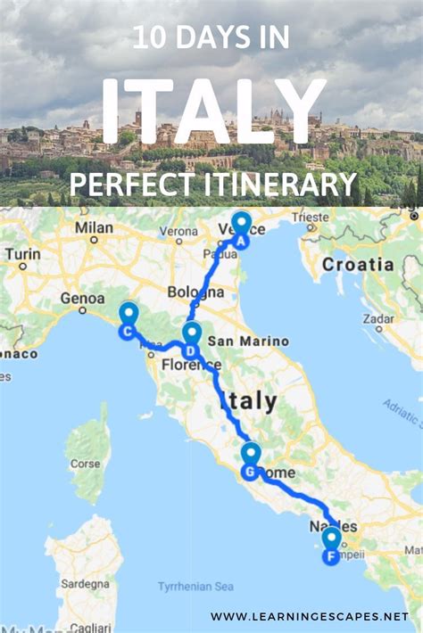 how to plan a tour of italy
