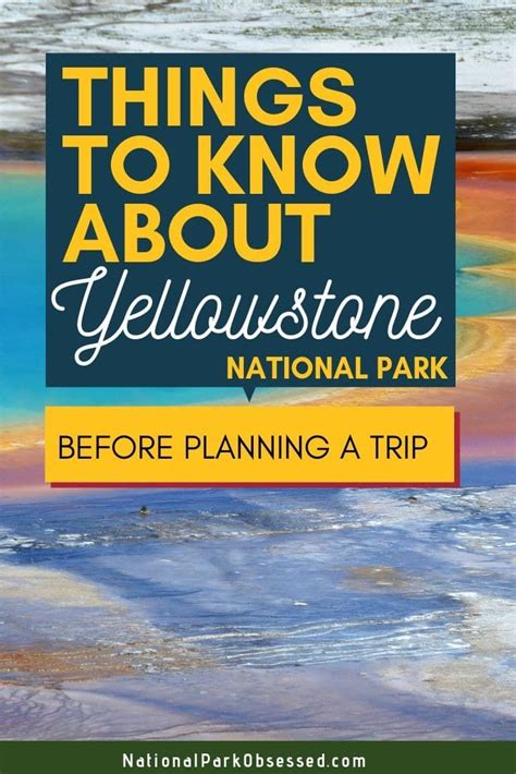 how to plan a trip to yellowstone natl park