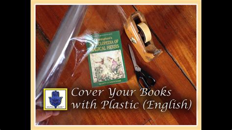 how to plastic cover a book
