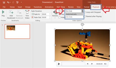 how to play automatic slideshow in powerpoint 2016