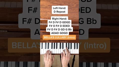 how to play bella's lullaby on piano