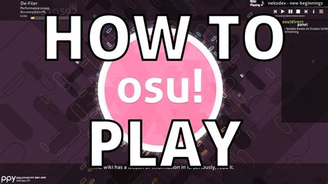 how to play osu tutorial