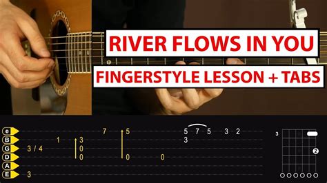 how to play river flows in you on guitar