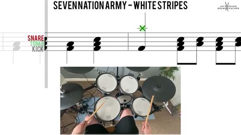 Learn to Play Seven Nation Army on Drums MMS YouTube