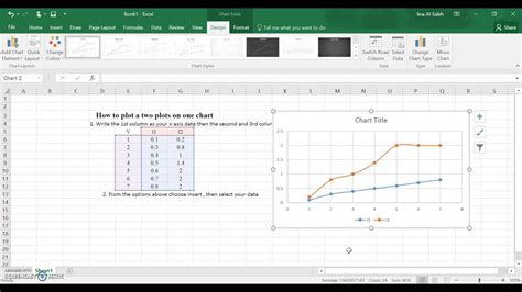 how to plot 2 scatter plots on the same graph excel