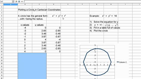 how to plot cartesian coordinates in excel