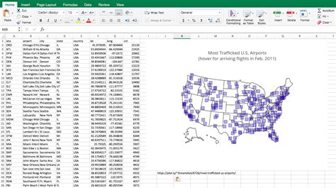 how to plot data on a map in excel