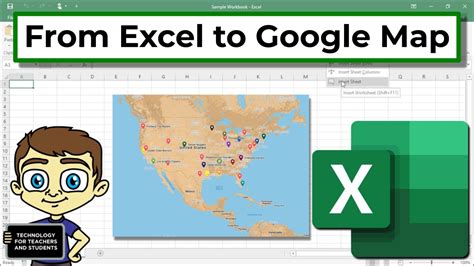 how to plot excel data on google maps