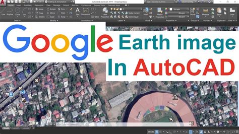 how to plot google earth in autocad