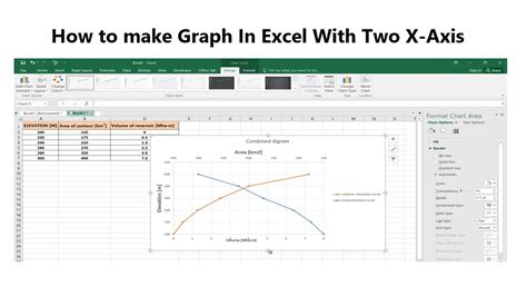 how to plot graph in excel with 2 x axis