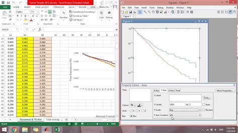 how to plot graph in matlab from excel data
