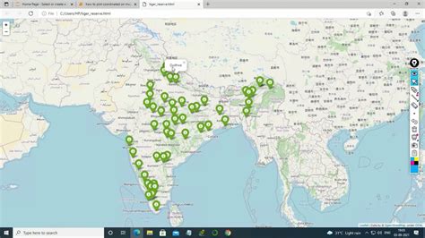 how to plot latitude and longitude on a map in python