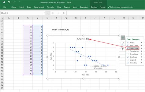 how to plot scatter graph on excel