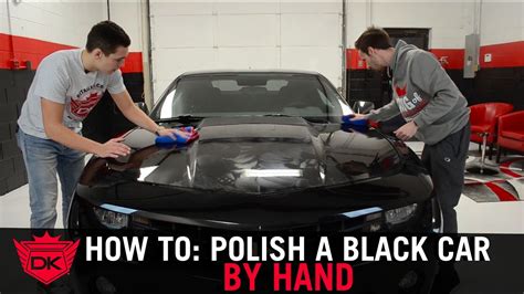 how to polish a black car by hand