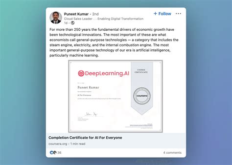 how to post certificate on linkedin caption