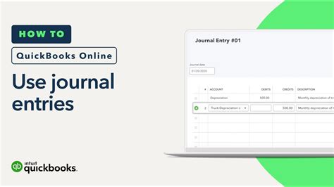 how to post journal on quickbooks