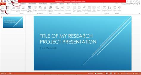 how to prepare a powerpoint presentation for a project