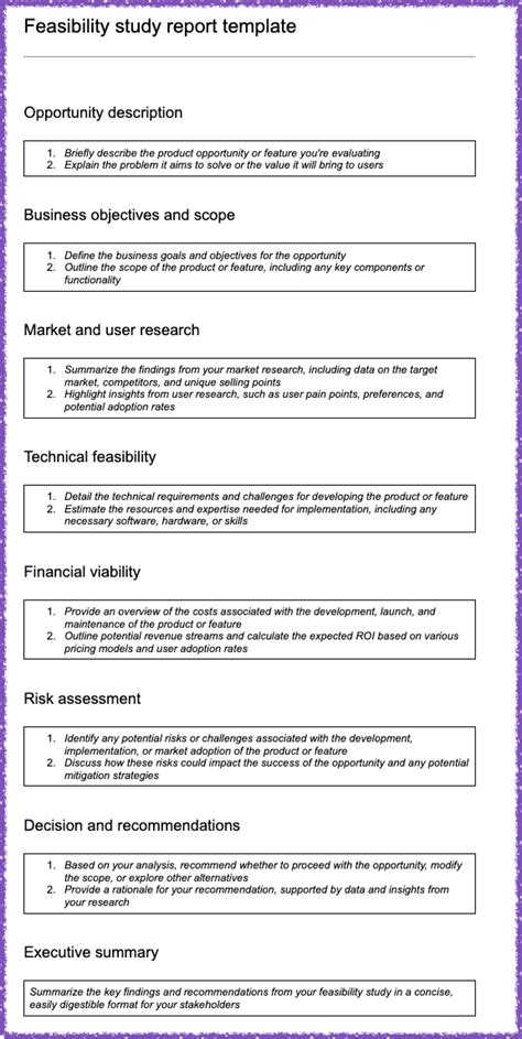 how to prepare feasibility report with example
