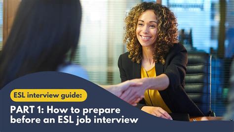 how to prepare for an esl interview