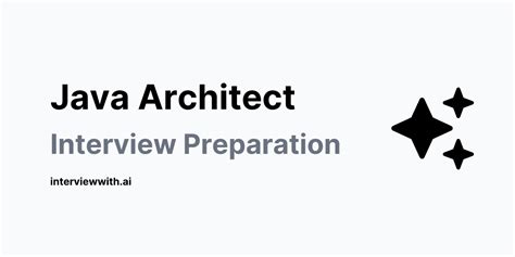 how to prepare for java architect interview