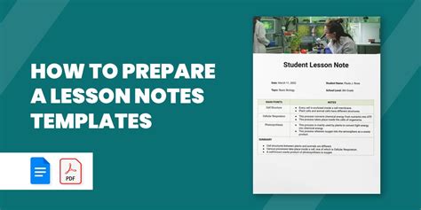 how to prepare notes for teaching