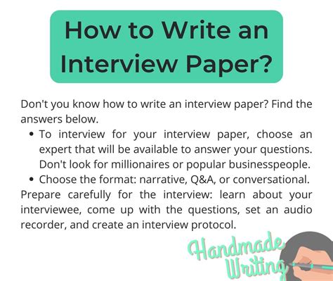 how to prepare to interview someone for an article