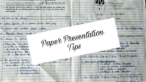 how to present a paper presentation in college