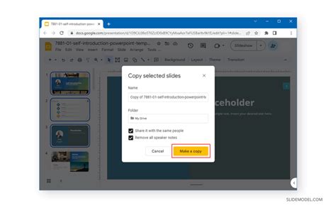 how to present google slides without speaker notes