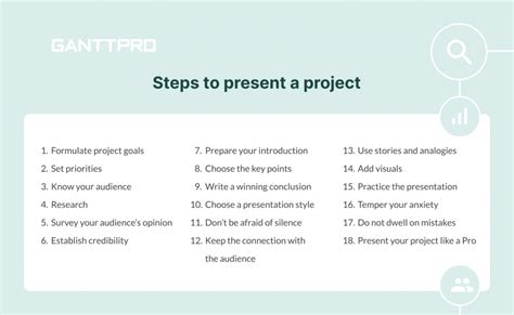 how to present your project in school