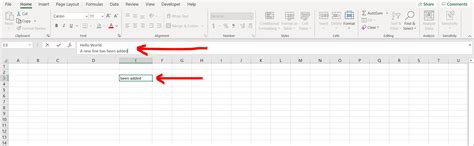 how to press enter in excel text box