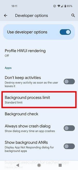 how to prevent apps from running in the background android