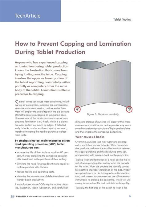 How To Prevent Lamination In Tablets