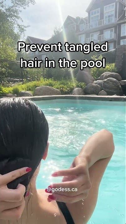 How To Prevent Your Hair From Getting Tangled In The Pool