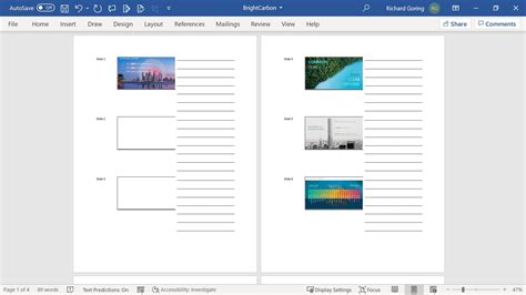 how to print 3 slides per page without notes