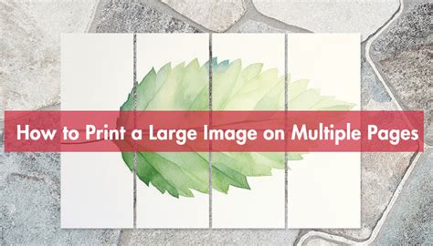 How To Print A Large Image On Multiple Pages On Iphone
