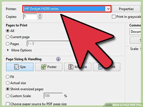 how to print a pdf file from email