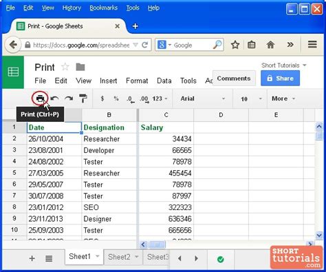 How To Print A Spreadsheet From Google Docs