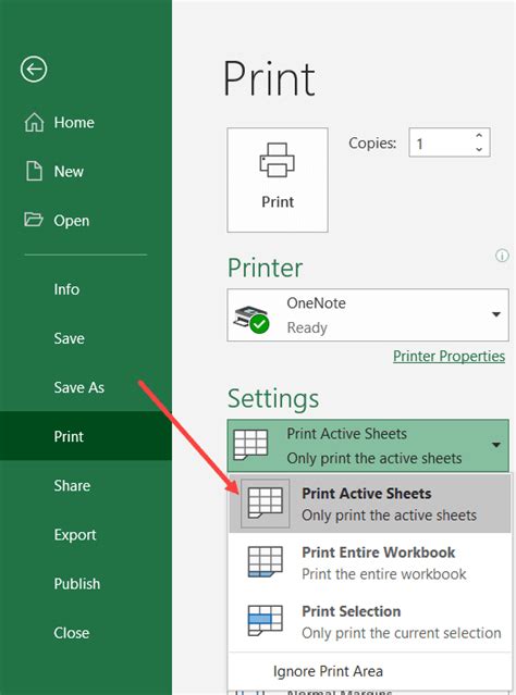 How To Print All Active Sheets In Excel