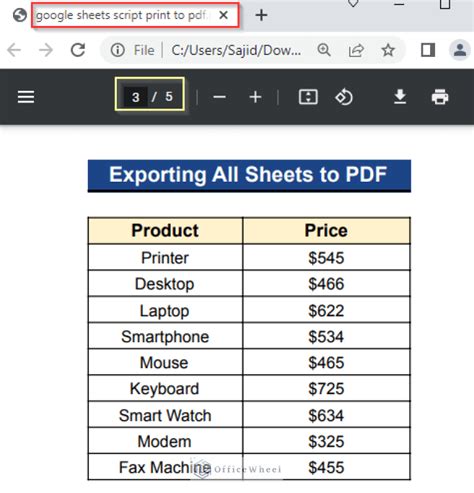 How To Print All Sheets In Google Sheets