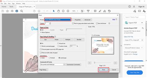 how to print back to back using canva