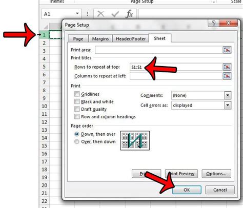 235 How to set print titles in Excel 2016 YouTube