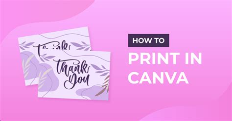 how to print design in canva