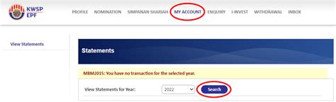 how to print epf statement from app