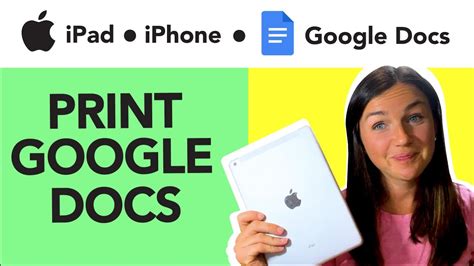 how to print from google docs app on ipad