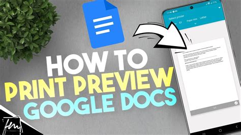 how to print from google docs mobile app