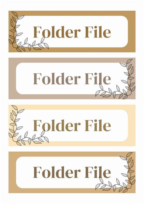 How To Print Labels For File Folders