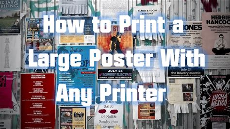 How To Print Large Posters