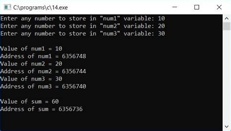 How To Print Memory Address In C