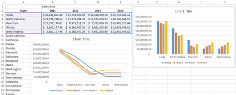 how to print multiple charts in excel